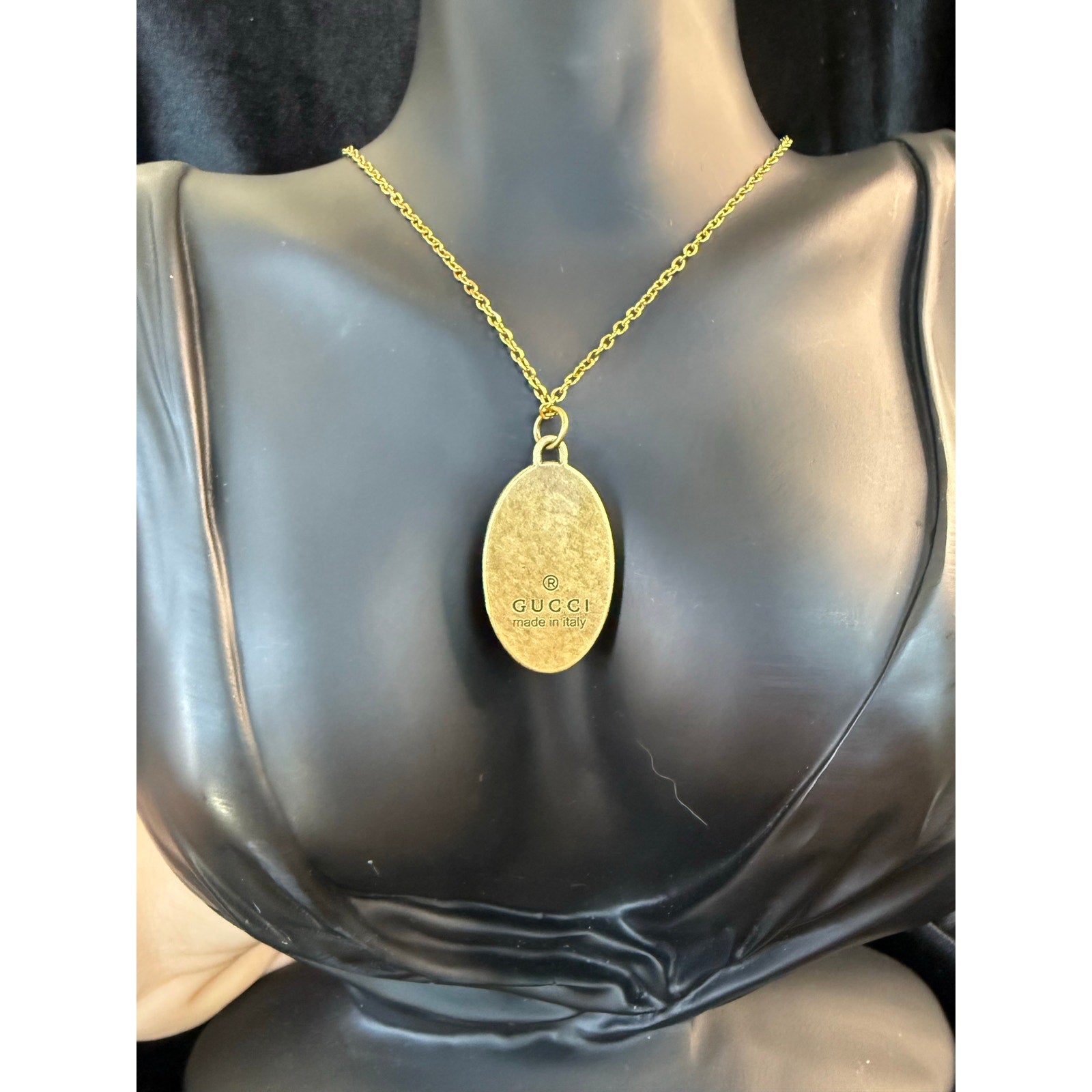 Apis Medallion | Reimagined Gucci Bee Pendant Necklace Gold Tone