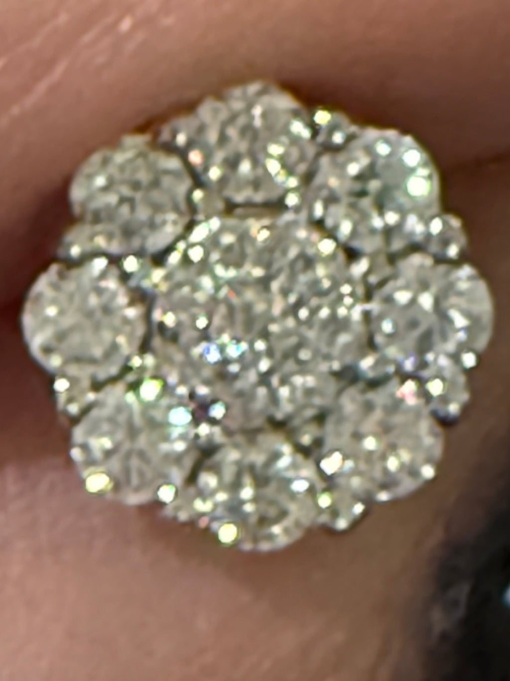 ✨ Moissanite Cluster Stud Earrings | 925 Sterling Silver | Sparkle Studs ✨
