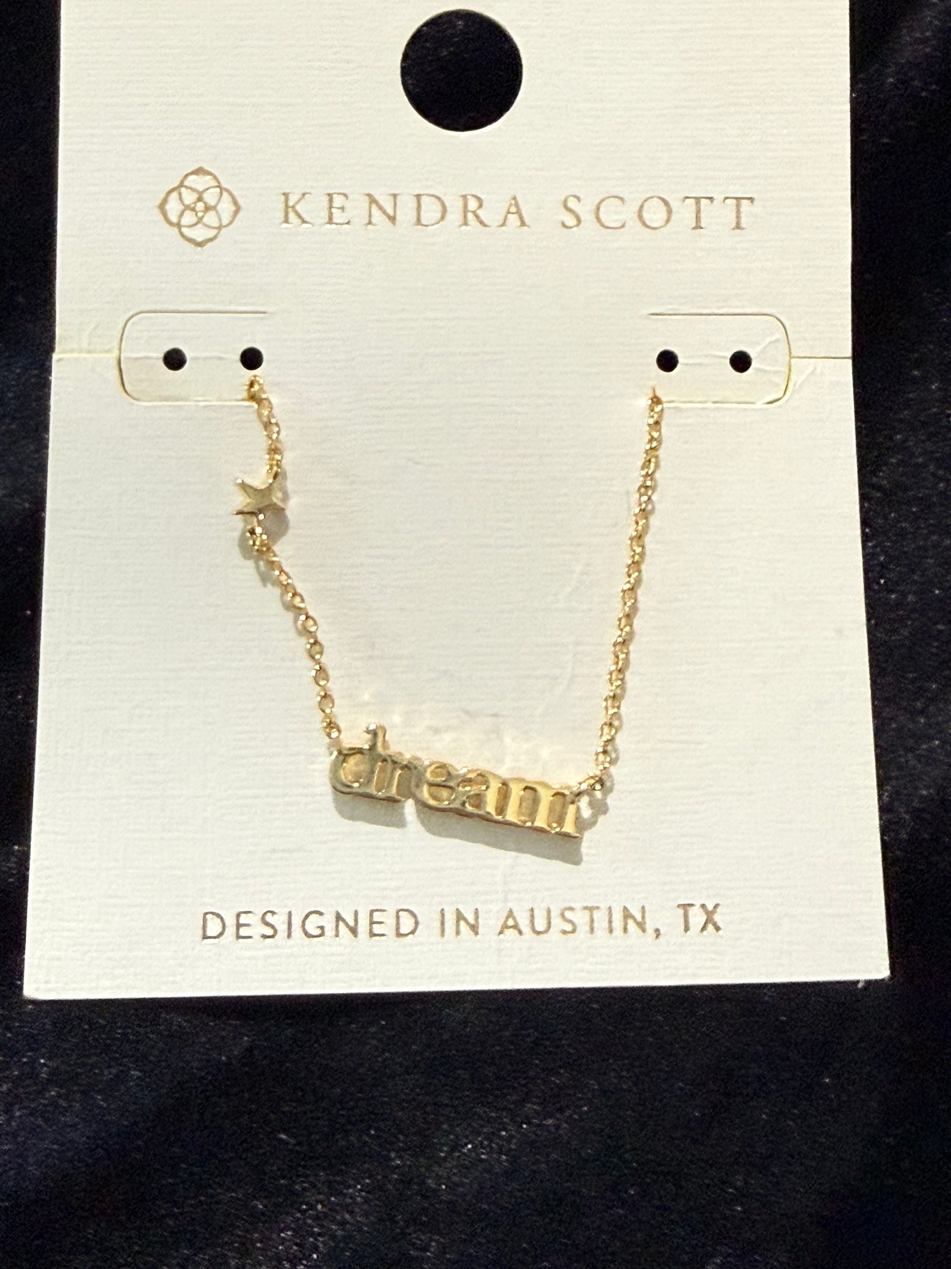 Kendra Scott “dream” Necklace ✨ Adjustable Slider Chain | 14K Gold Over Brass